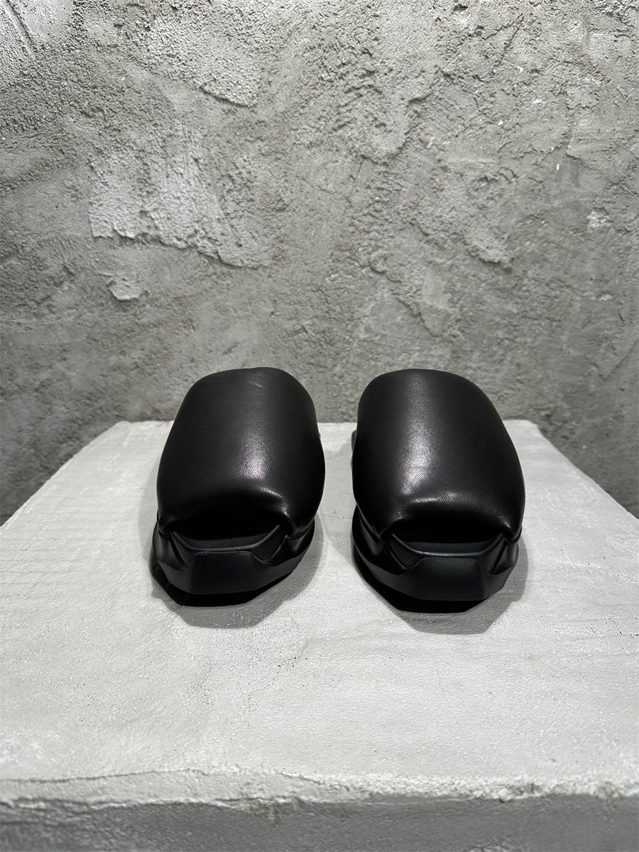 Rick Owen Sandals - Breathable Slip-On Platform Slides Beach Shoes