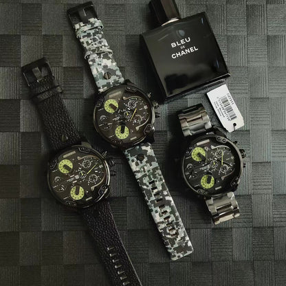 Diesel DZ7395 Chameleon Large Dial Quartz Chronograph Watch Polarized Men Watch - Order with colors
