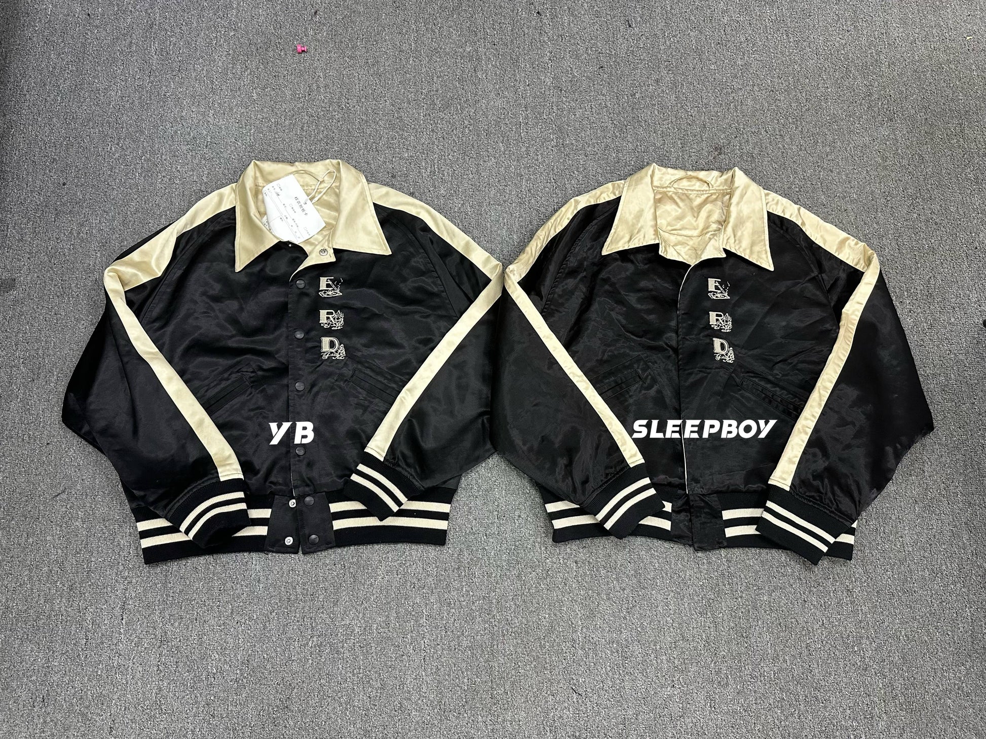 ERD AW24 ’Opium Den’ Varsity Jacket - Silk Court Embroidery Baseball Coat
