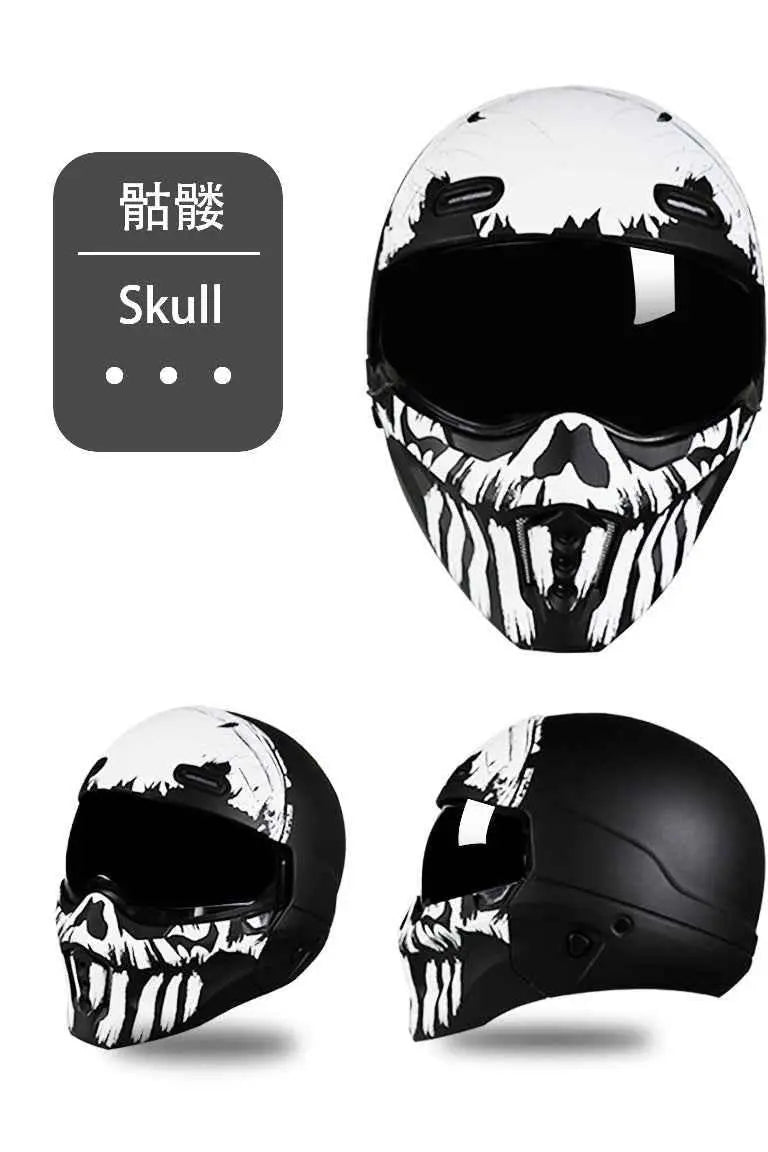 Shadow Scorpion Motorcycle Helmet - Full Face DOT Approved for Harley Cruiser Bike Class A 3C