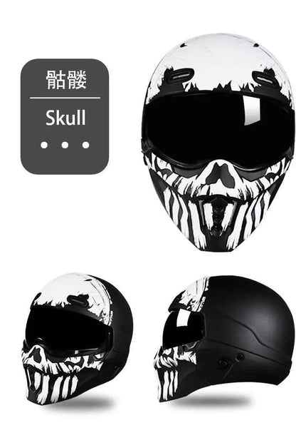 Shadow Scorpion Motorcycle Helmet - Full Face DOT Approved for Harley Cruiser Bike Class A 3C