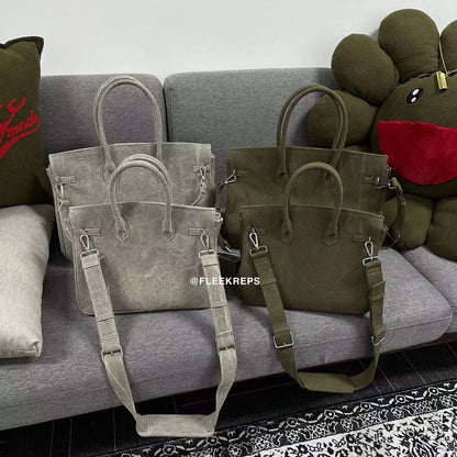 Remake Readymade Yuta Hosokawa Washed Canvas Birkin Bag - Large & Small Sizes