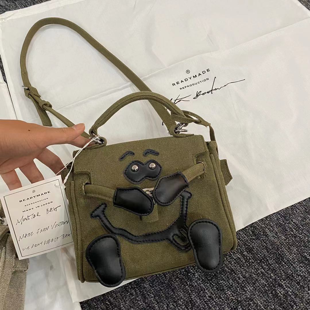 Readymade Monster Bag - Women’s Smiley Face Shoulder Handheld Crossbody Bag - Order with colors/Style
