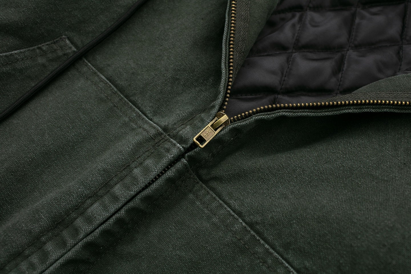 J130 Heavyweight Vintage Washed Hooded Jacket Unisex Retro Outerwear