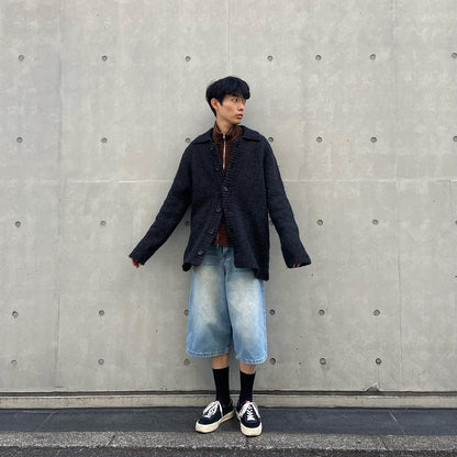 OUR LEGACY 23FW Wool Blend Pilled Knit Cardigan Jacket Unisex Cleanfit