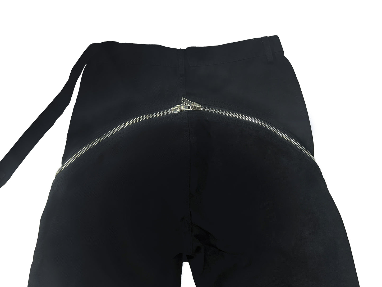Rick Owen ACBT Dark Multi-Zip Wide-Leg Stacked Slimming Flared Denim Trousers