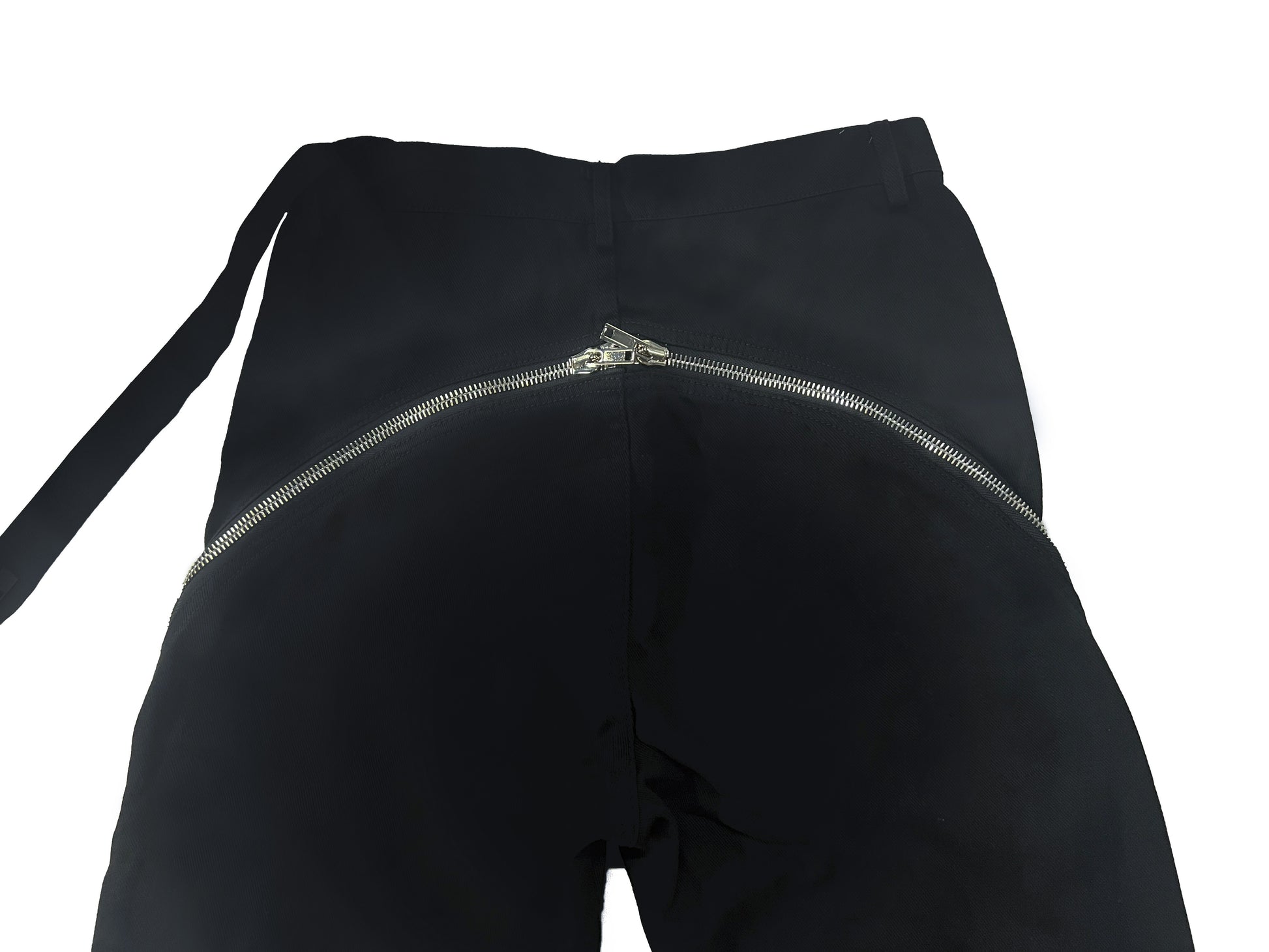 Rick Owen ACBT Dark Multi-Zip Wide-Leg Stacked Slimming Flared Denim Trousers