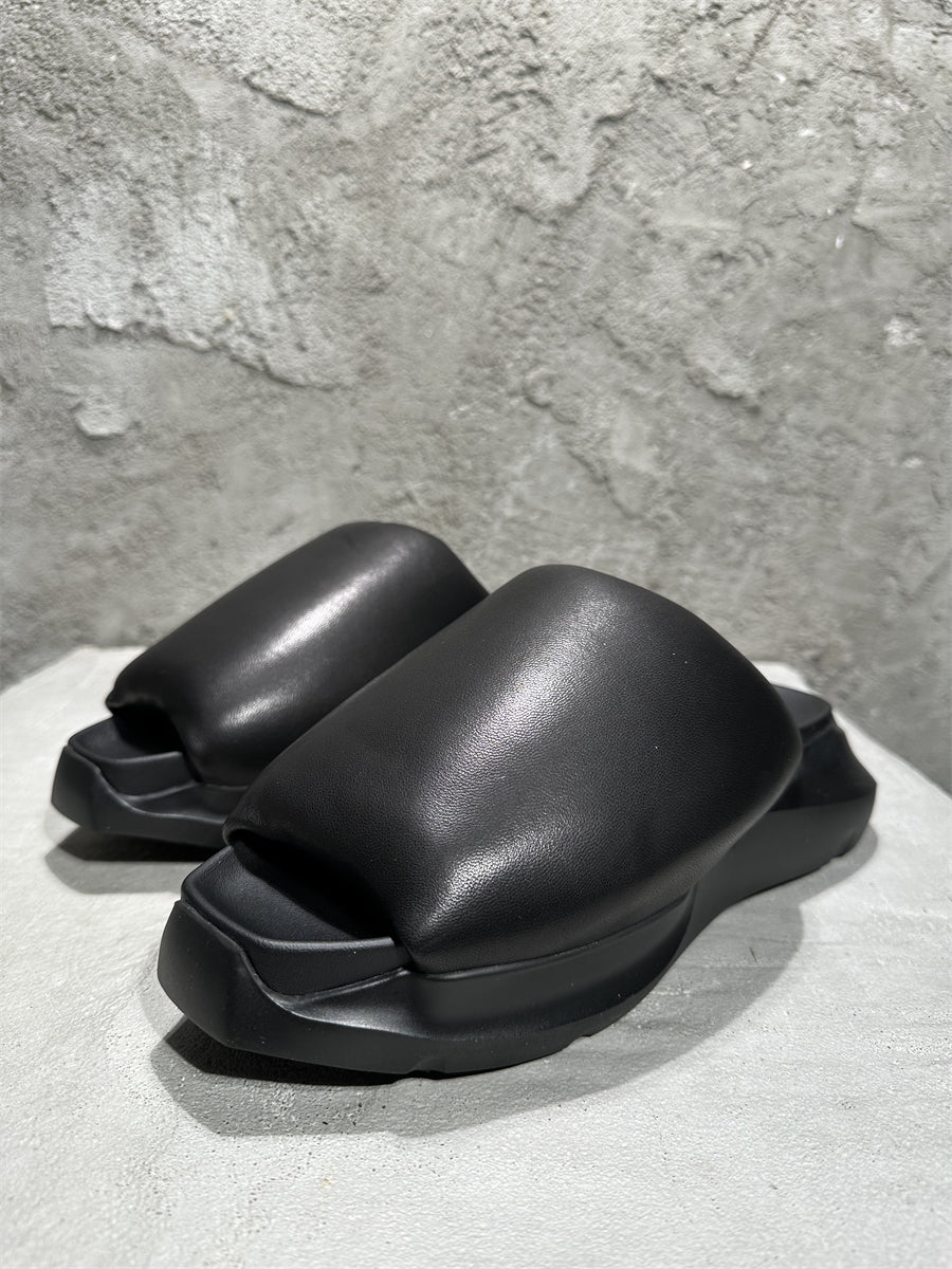 Rick Owen Sandals - Breathable Slip-On Platform Slides Beach Shoes