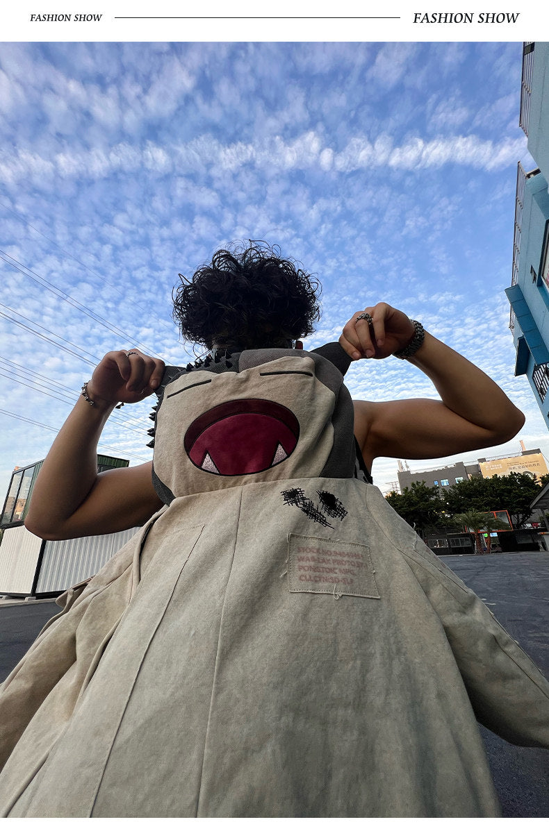 Snorlax Graphic Canvas Tote Bag - Anime Streetwear - SNORLAX