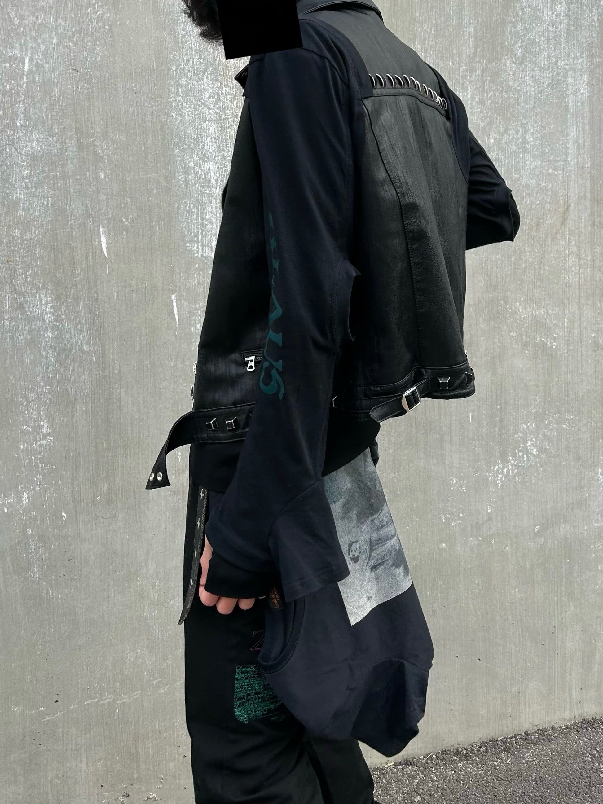 UNDERCOVER 06SS ’T’ Collection: Archive Studded Deconstructed Leather Jacket