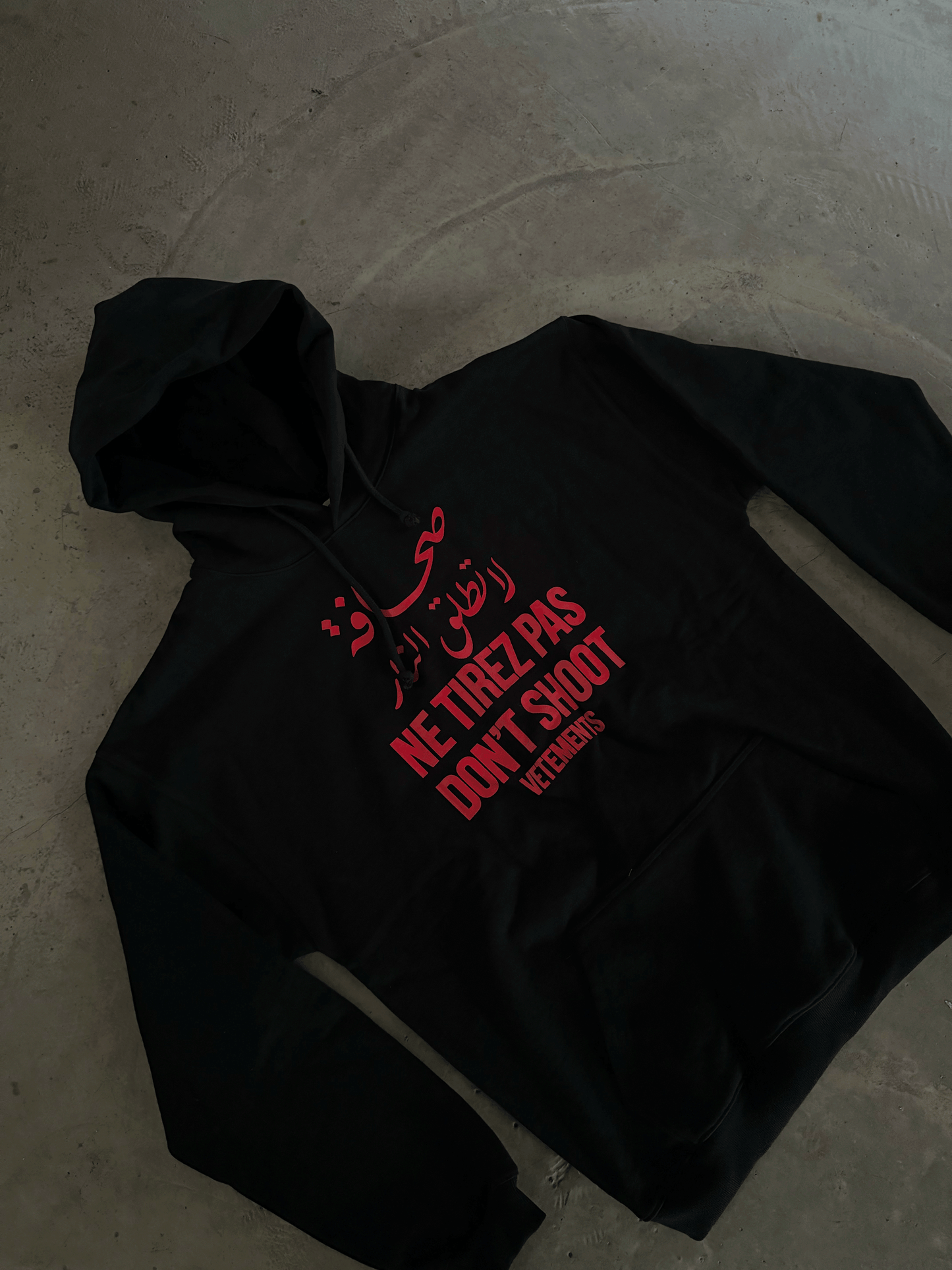 VTM ’Don’t Shoot’ Hoodie – Anti-War Theme Heavyweight Embroidered