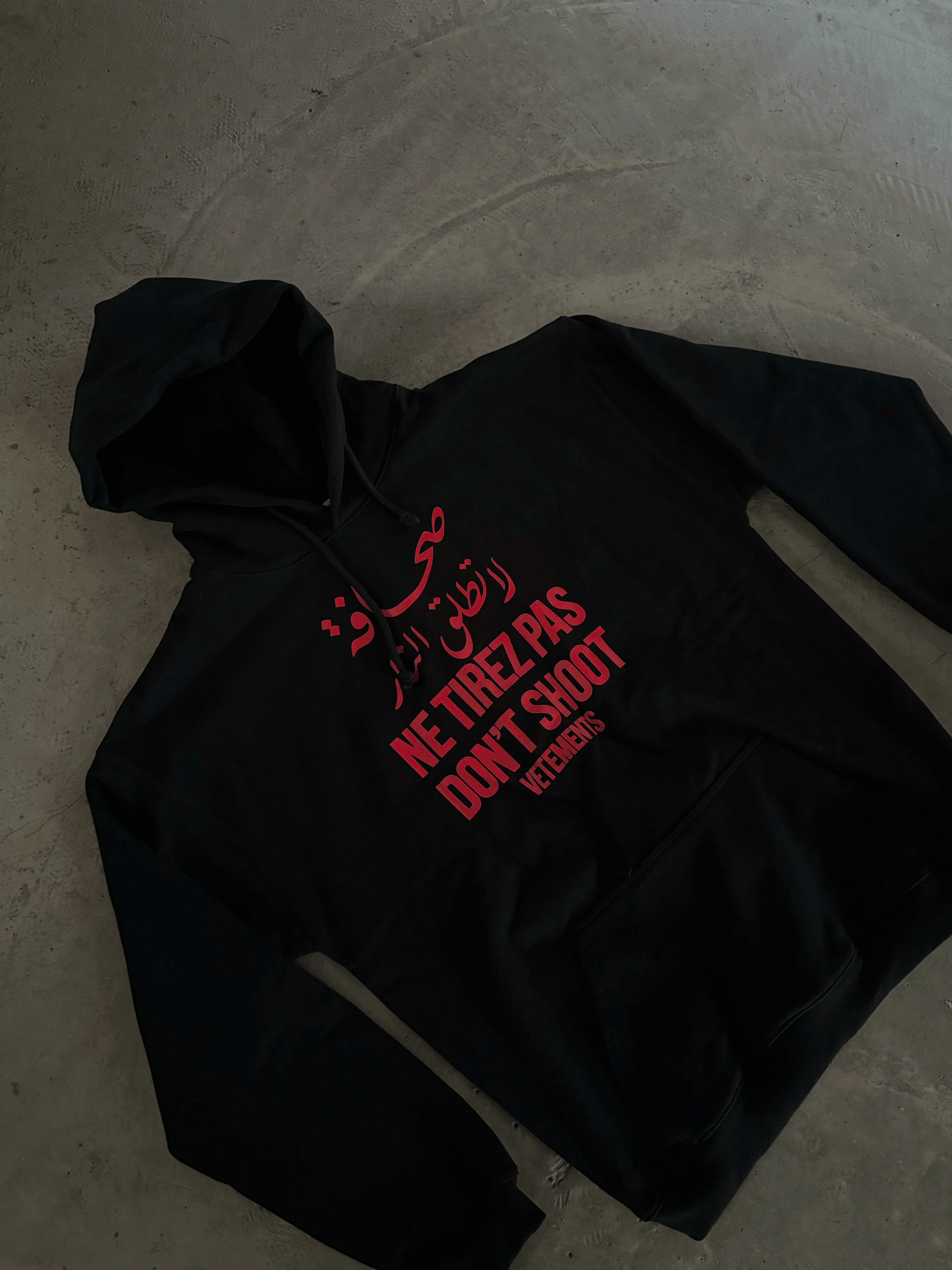 VTM ’Don’t Shoot’ Hoodie – Anti-War Theme Heavyweight Embroidered