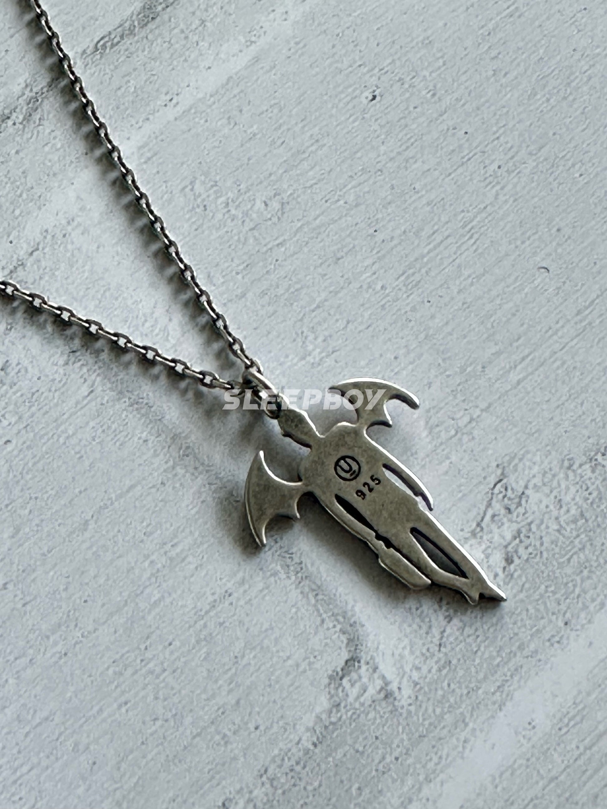 UNDERCOVER AW02 ’Vampire’ Pendant Necklace - 925 Silver Demon Talisman