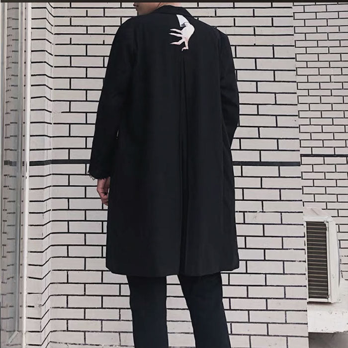 UNDERCOVER Takahashi UC15FW Ghost Hand Print -Dark Wool Coat Outerwear