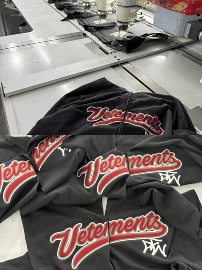 Vetements ’Bro’ Cropped Zip-Up Hoodie - Archive Oversized Sweatshirt