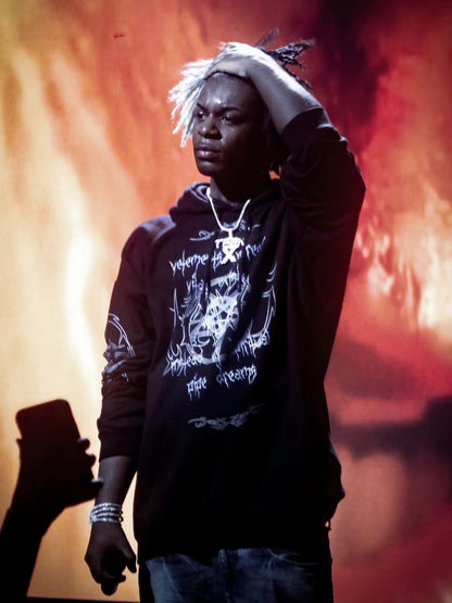 Vetements VTM 22SS Gothic Rage Hoodie Pentagram - Sanskrit Embroidery