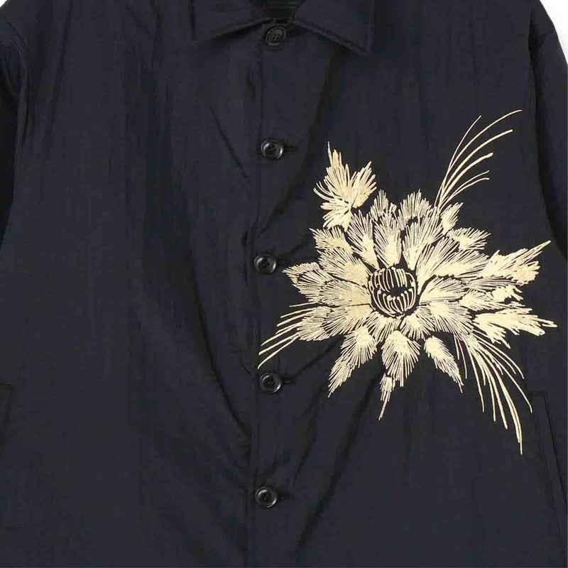 Yohji SYTE Nylon Lightweight Embroidered Floral Loose Jacket Coat - Size avaliable S~XL
