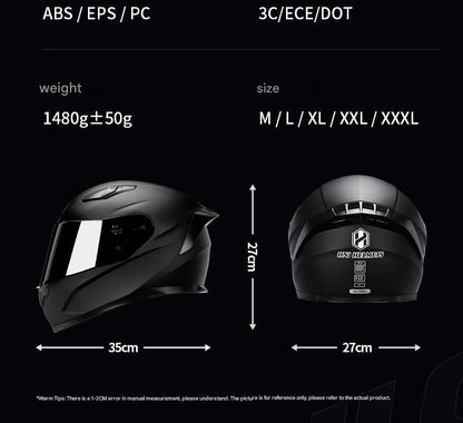 Dark Knight HNJ Motorcycle Helmet / All-Season / Bluetooth /3C DOT ECE