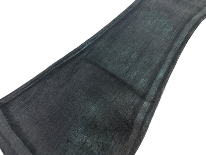 Rick Owen ACBT Dark Waxed Black Denim Pants – High Stretch Flared Wide-Leg Trousers - Size avaliable 28~34