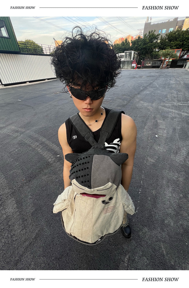 Snorlax Graphic Canvas Tote Bag - Anime Streetwear - SNORLAX