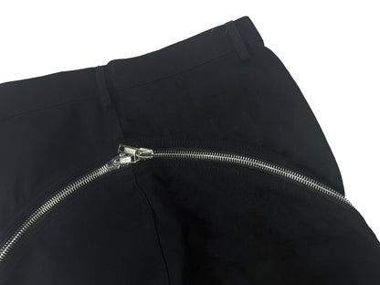 Rick Owen ACBT Dark Multi-Zip Wide-Leg Stacked Slimming Flared Denim Trousers