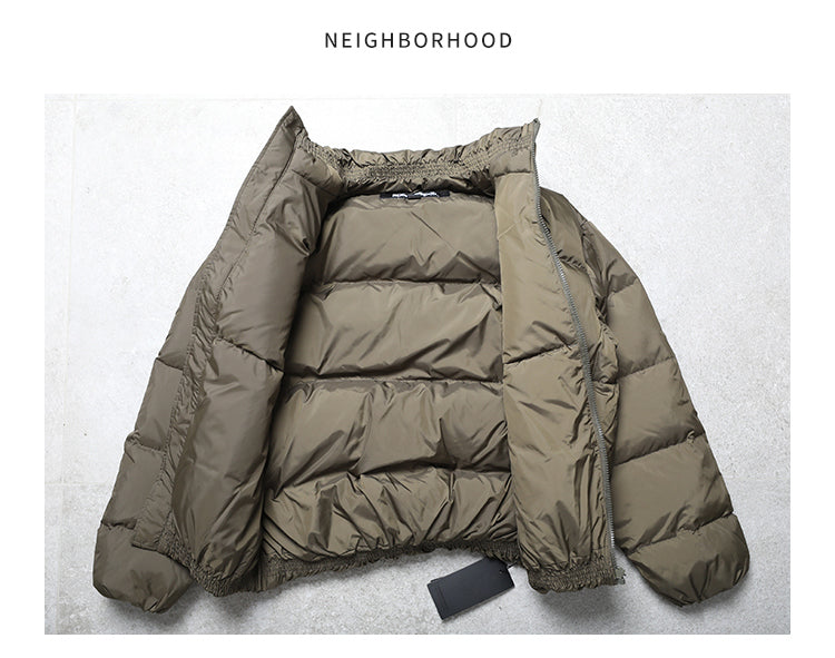 NEIGHBORHOOD Jacket Embroidered Casual Down Long-Sleeve 90% Down Coats
