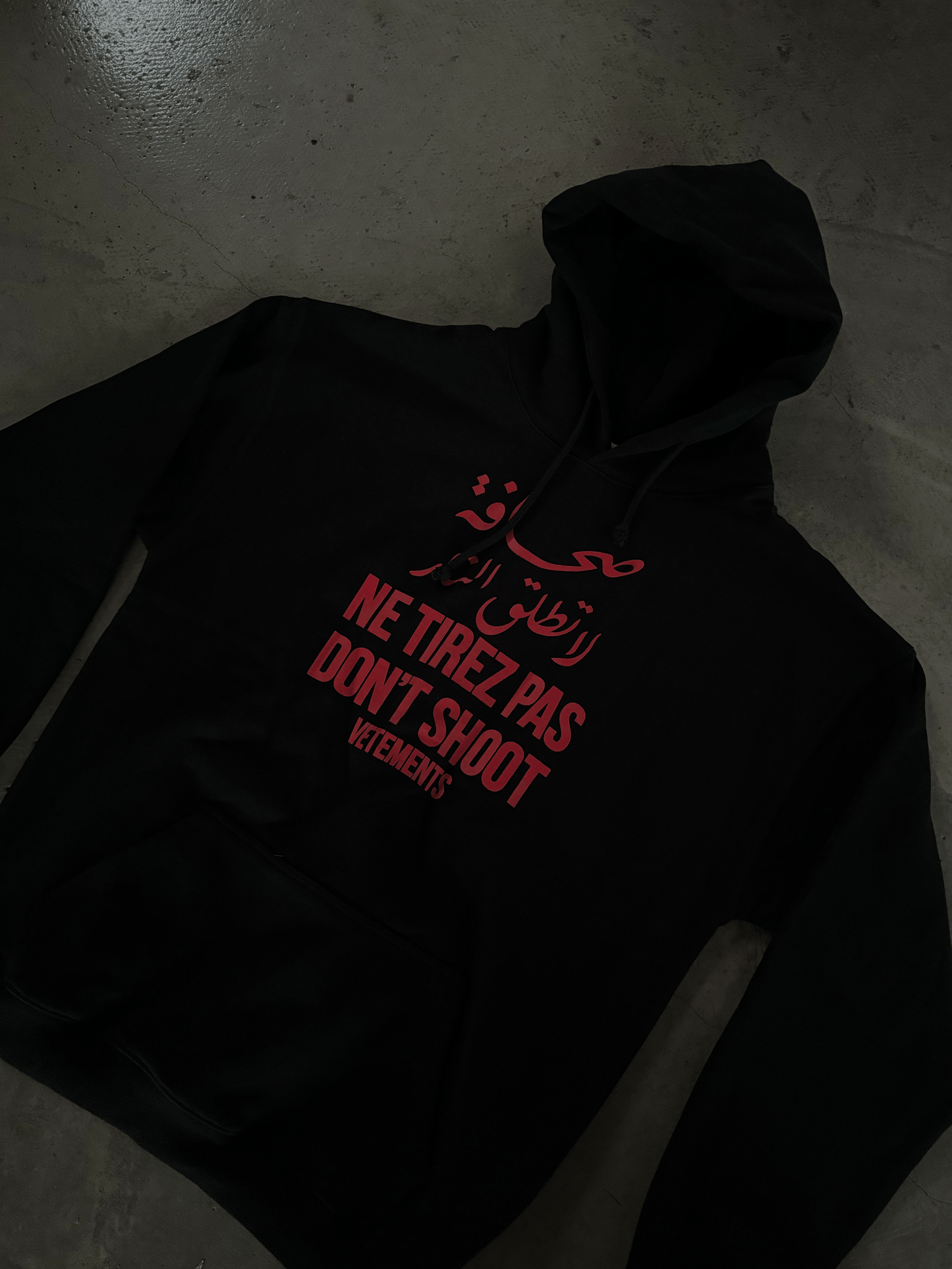 VTM ’Don’t Shoot’ Hoodie – Anti-War Theme Heavyweight Embroidered