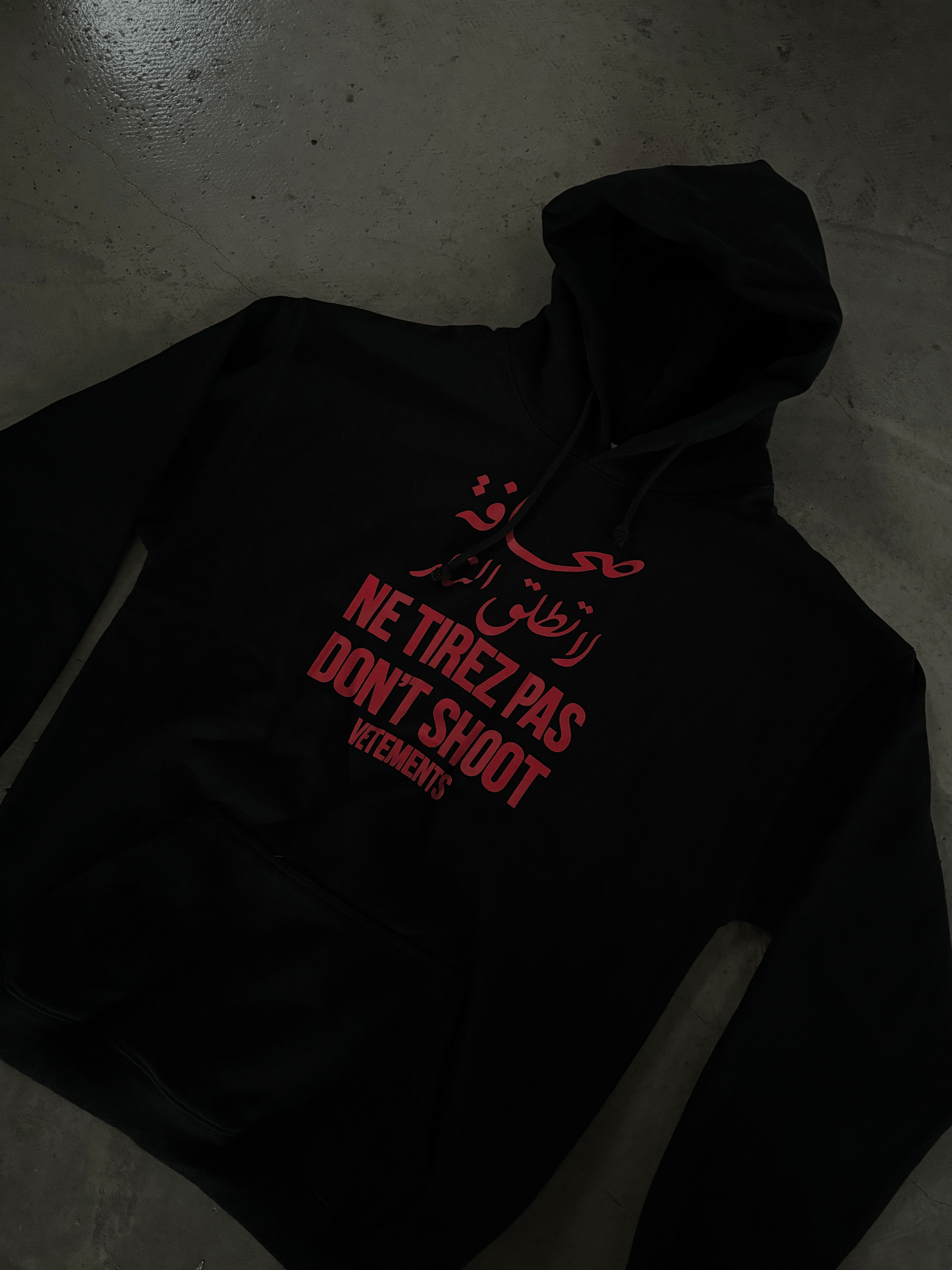 VTM ’Don’t Shoot’ Hoodie – Anti-War Theme Heavyweight Embroidered