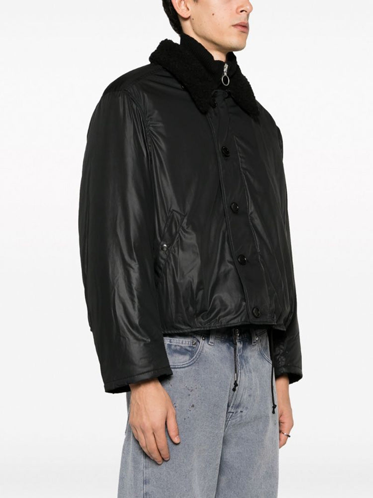 Our Legacy Plush Short Jacket Outerwear Faux Fur Collared Thickened