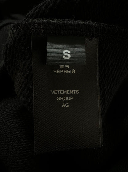 Vetements Oversized Hoodie J’adore Hardcore Patchwork Black Patched Logo