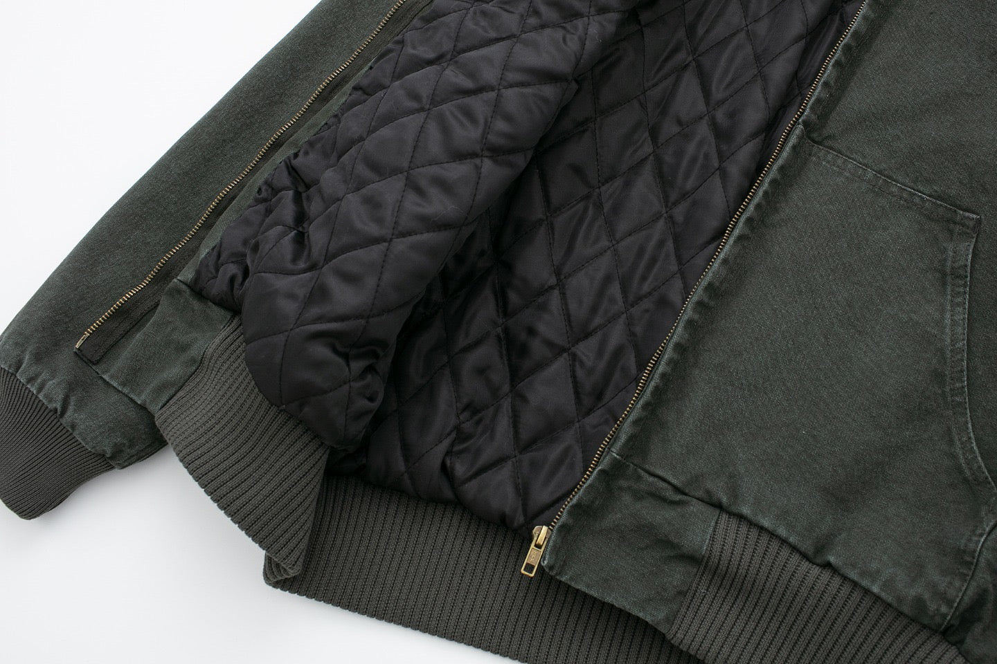 J130 Heavyweight Vintage Washed Hooded Jacket Unisex Retro Outerwear