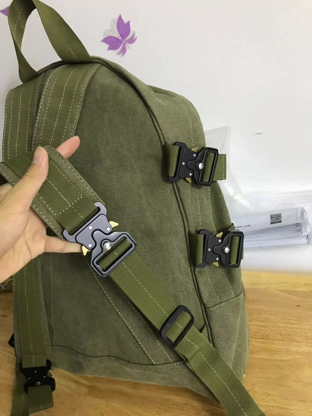 Yuta Hosokawa READYMADE x FOG Vers. Backpack Dual-Shoulder Bag Titanium Buckles - Green