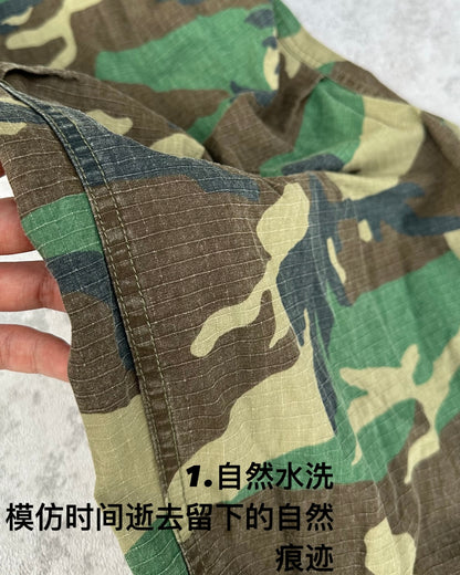 Vintage M65 Remake Camo Work Pants - Baggy Wide-Leg Trousers Playboi Carti