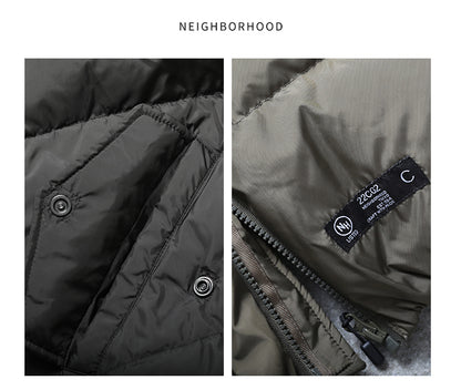 NEIGHBORHOOD Jacket Embroidered Casual Down Long-Sleeve 90% Down Coats