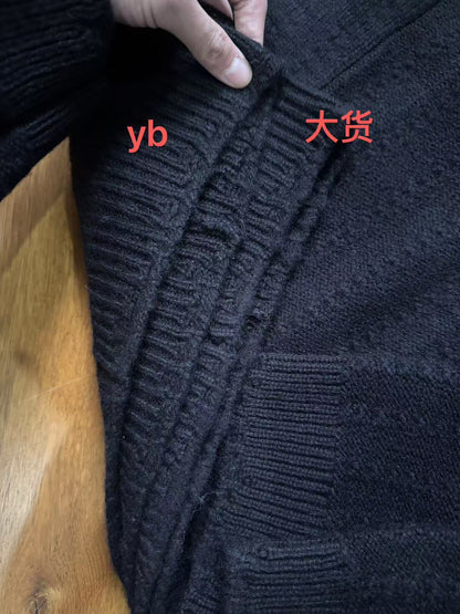 ERD AW24 ’Depressed Heir’ Destroyed Cardigan - Asymmetric Button Front Irregular Fasteners