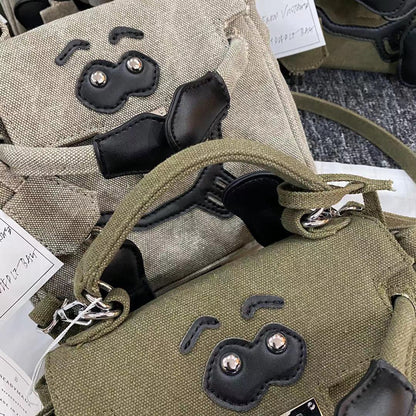 Readymade Monster Bag - Women’s Smiley Face Shoulder Handheld Crossbody Bag - Order with colors/Style