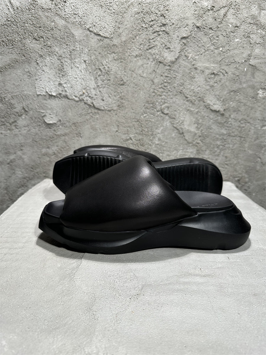 Rick Owen Sandals - Breathable Slip-On Platform Slides Beach Shoes