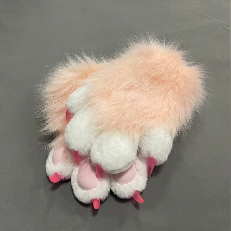 Furry Beast Claw Colored Beast Costume Claw Gloves Gloves Plush Fursuit Cosplay - Order with colors
