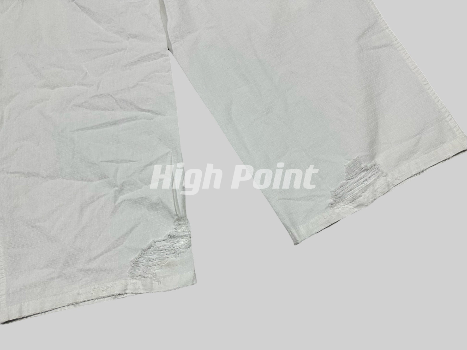 23AW Runway Designer B Vers. Off-White Distressed Cargo Work Pants Detachable - Size avaliable S M L XL