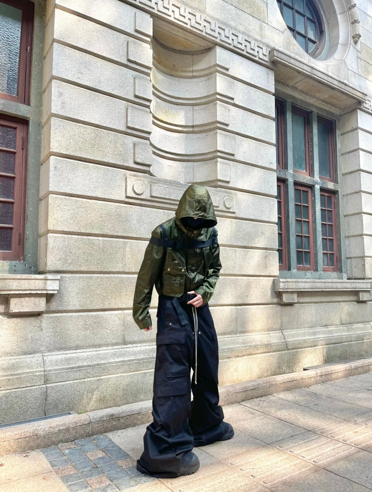 Jarvis Trousers Rick Owens acbt Woodcut Wide-leg Work Pants Flared Trousers - Size S 46 M 48 L 50