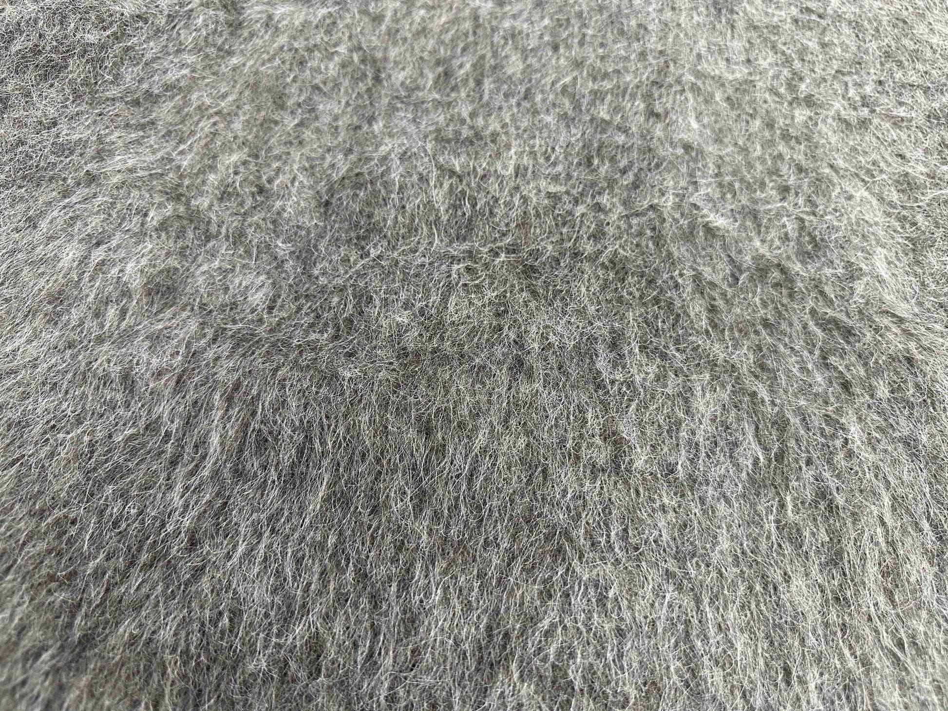 Our Legacy Grey Mohair Zip Cardigan – Wool Blend Relaxed Hooded Knit