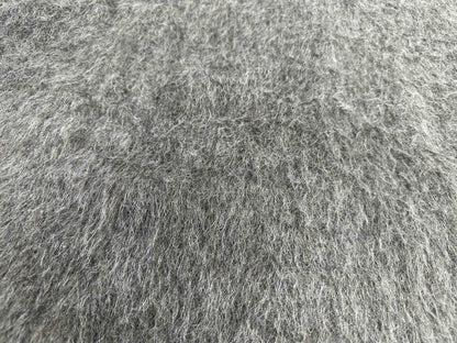 Our Legacy Grey Mohair Zip Cardigan – Wool Blend Relaxed Hooded Knit