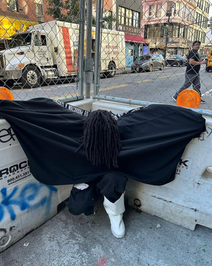 (Archive) Opium YVL x Hood By Air SS17 Cape Sleeve Tee - Oversized Graphic Print Short Sleeve