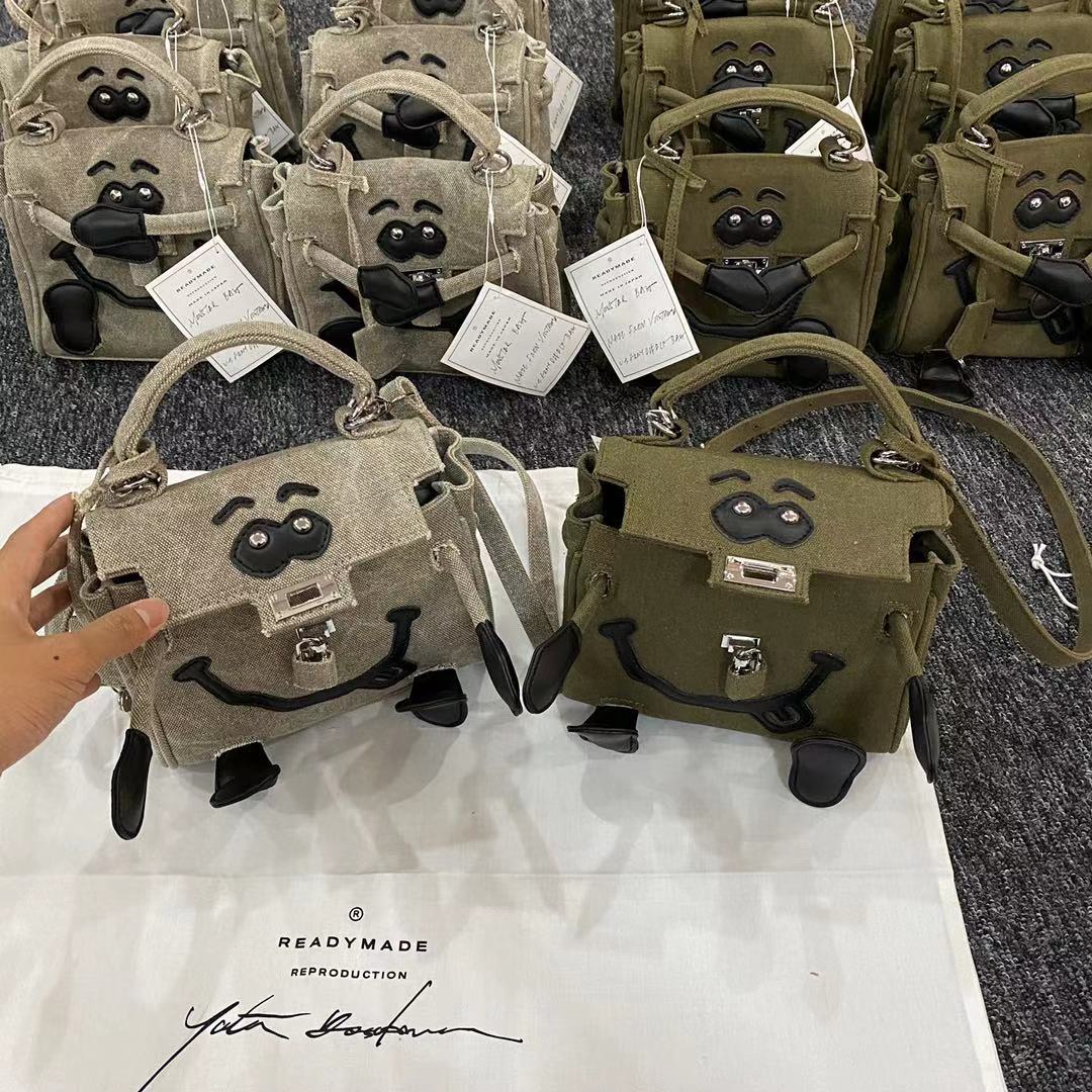 Readymade Monster Bag - Women’s Smiley Face Shoulder Handheld Crossbody Bag - Order with colors/Style