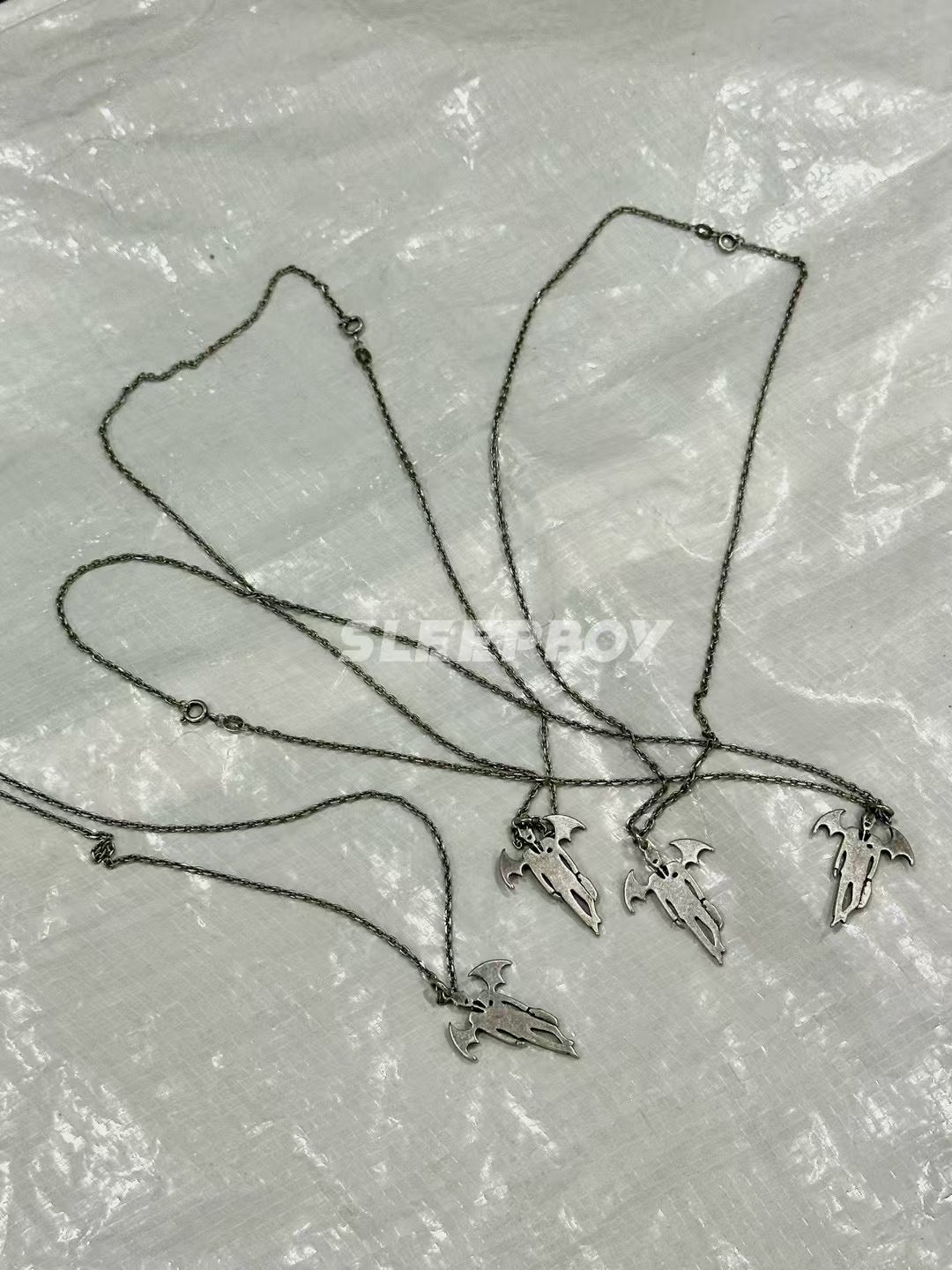 UNDERCOVER AW02 ’Vampire’ Pendant Necklace - 925 Silver Demon Talisman