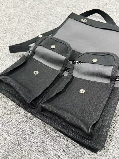 CDG-Vibe Commuter Messenger Bag - Vintage Large-Capacity Crossbody Tote - Black
