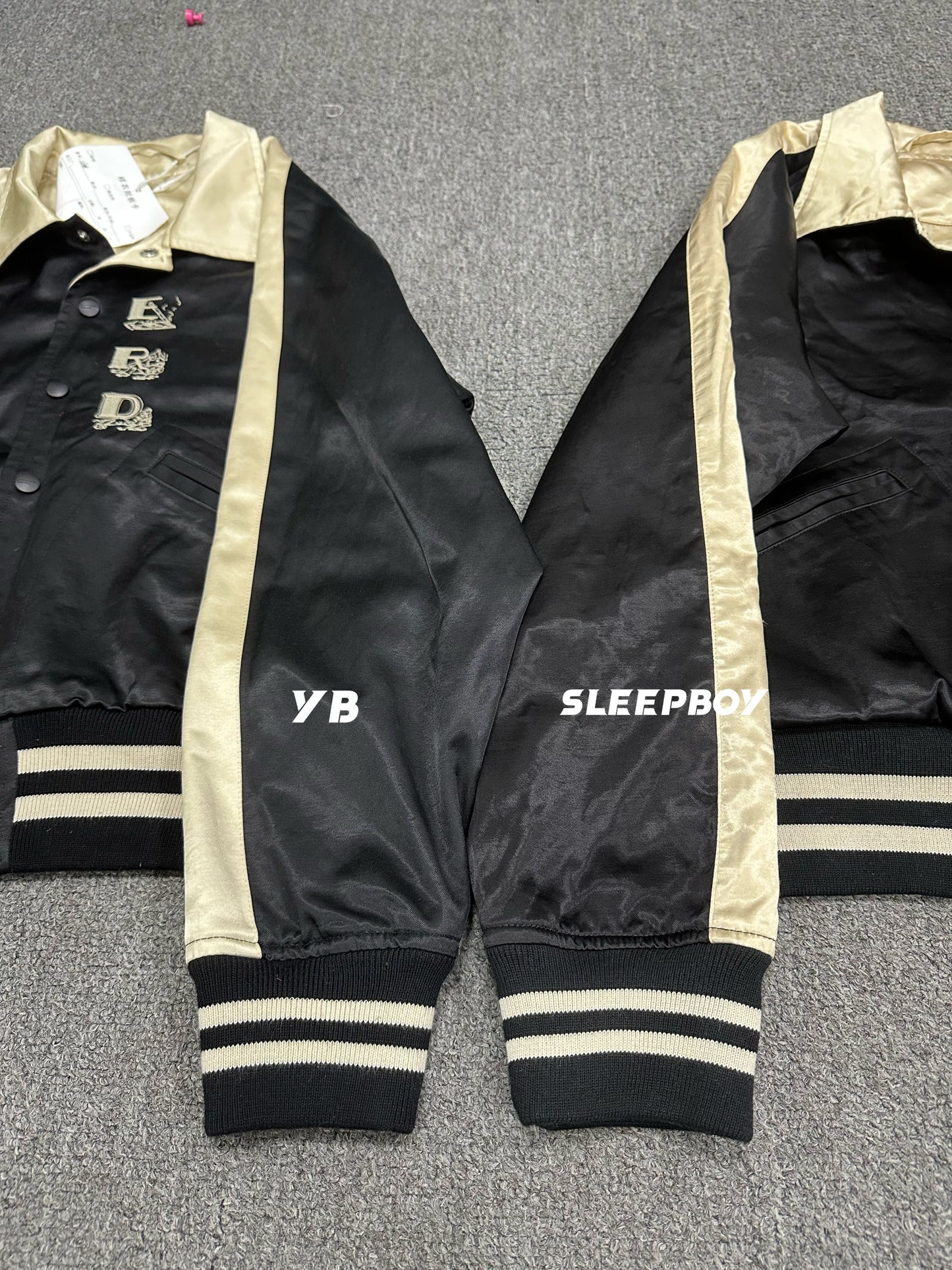 ERD AW24 ’Opium Den’ Varsity Jacket - Silk Court Embroidery Baseball Coat