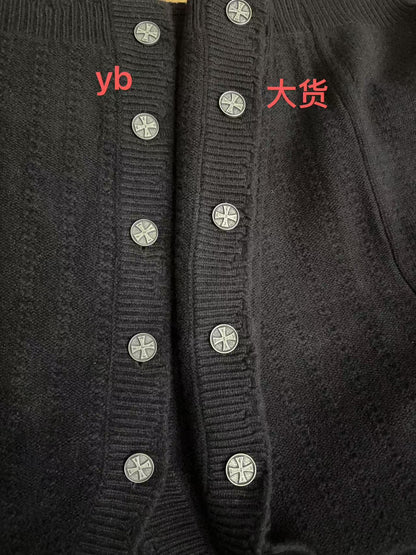 ERD AW24 ’Depressed Heir’ Destroyed Cardigan - Asymmetric Button Front Irregular Fasteners