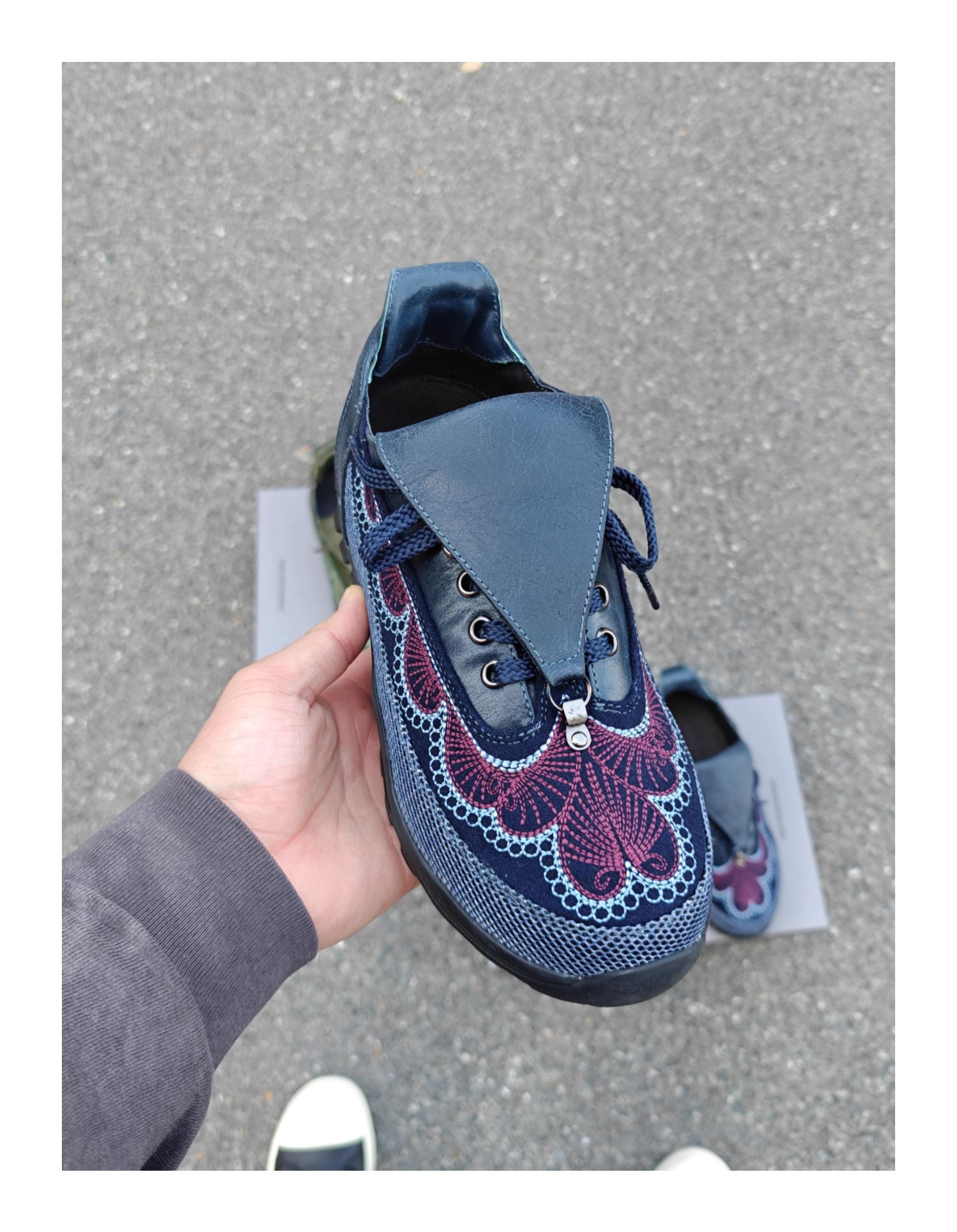 donclick Kiko Kostadinov AW24 Carved Brogue Shoes -Embroidered Workwear Derbies