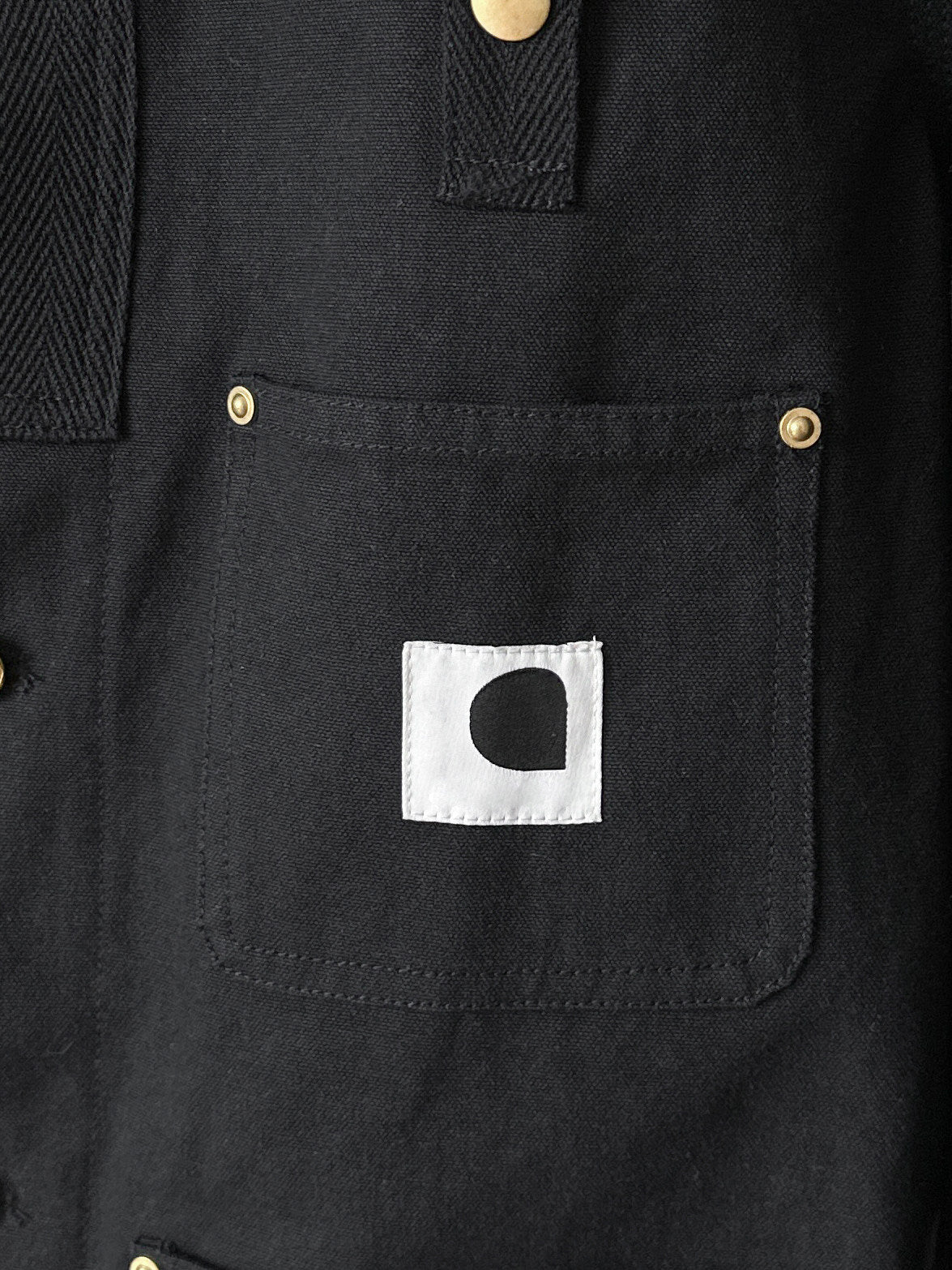 Detroit Double Collar Carhartt X Sacai Jacket Canvas Patchwork Workwear